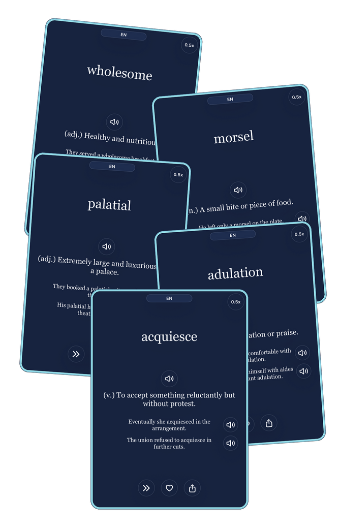 Lexa daily vocabulary for language learners